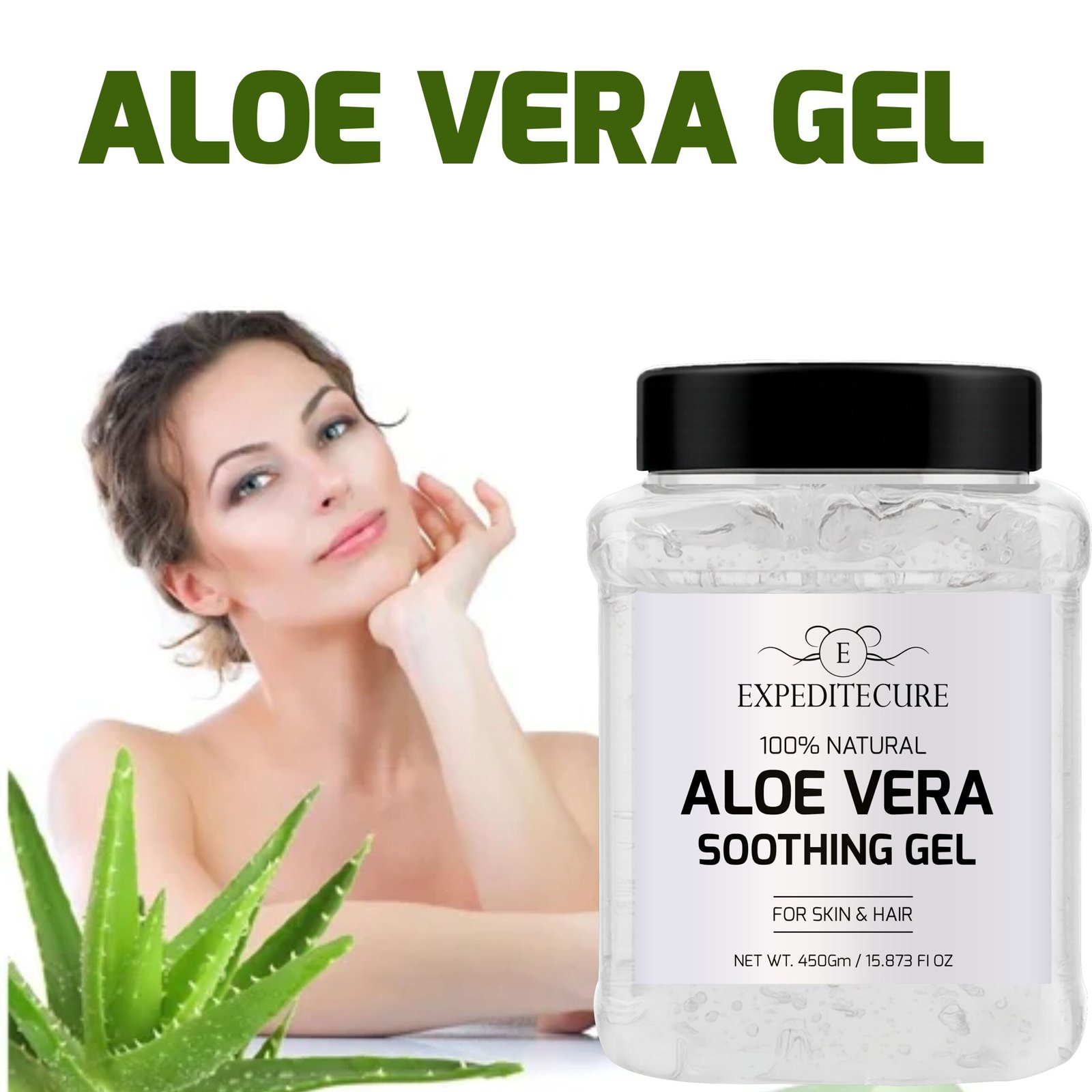 EXPEDITECURE Aloevera Gel for Glowing Skin 450GM - Image 4