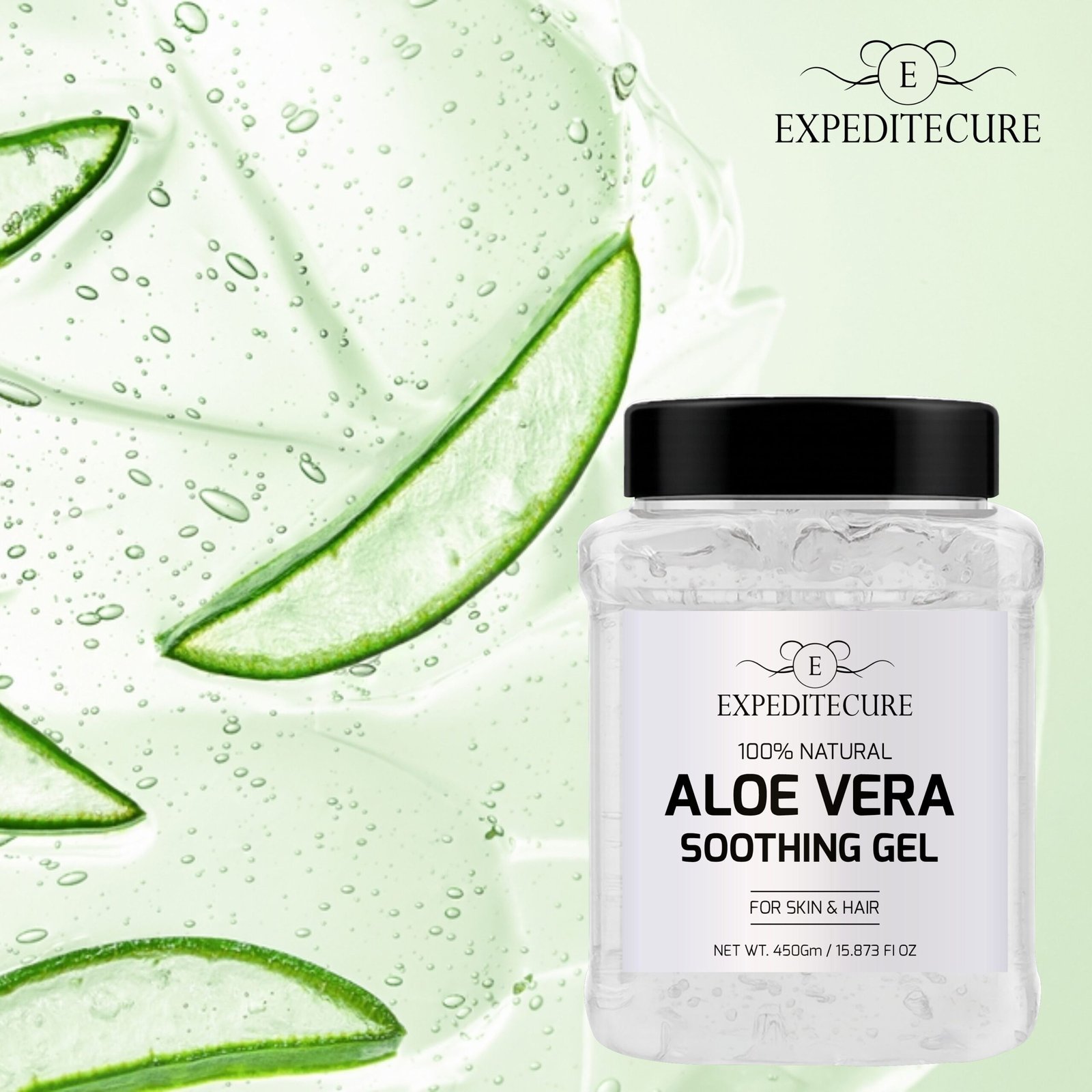 EXPEDITECURE Aloevera Gel for Glowing Skin 450GM - Image 5