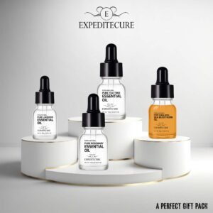 EXPEDITECURE Lavendar, Rosemary, Tea tree And Sea Buckthorn Essential Oil - (Set of 4)